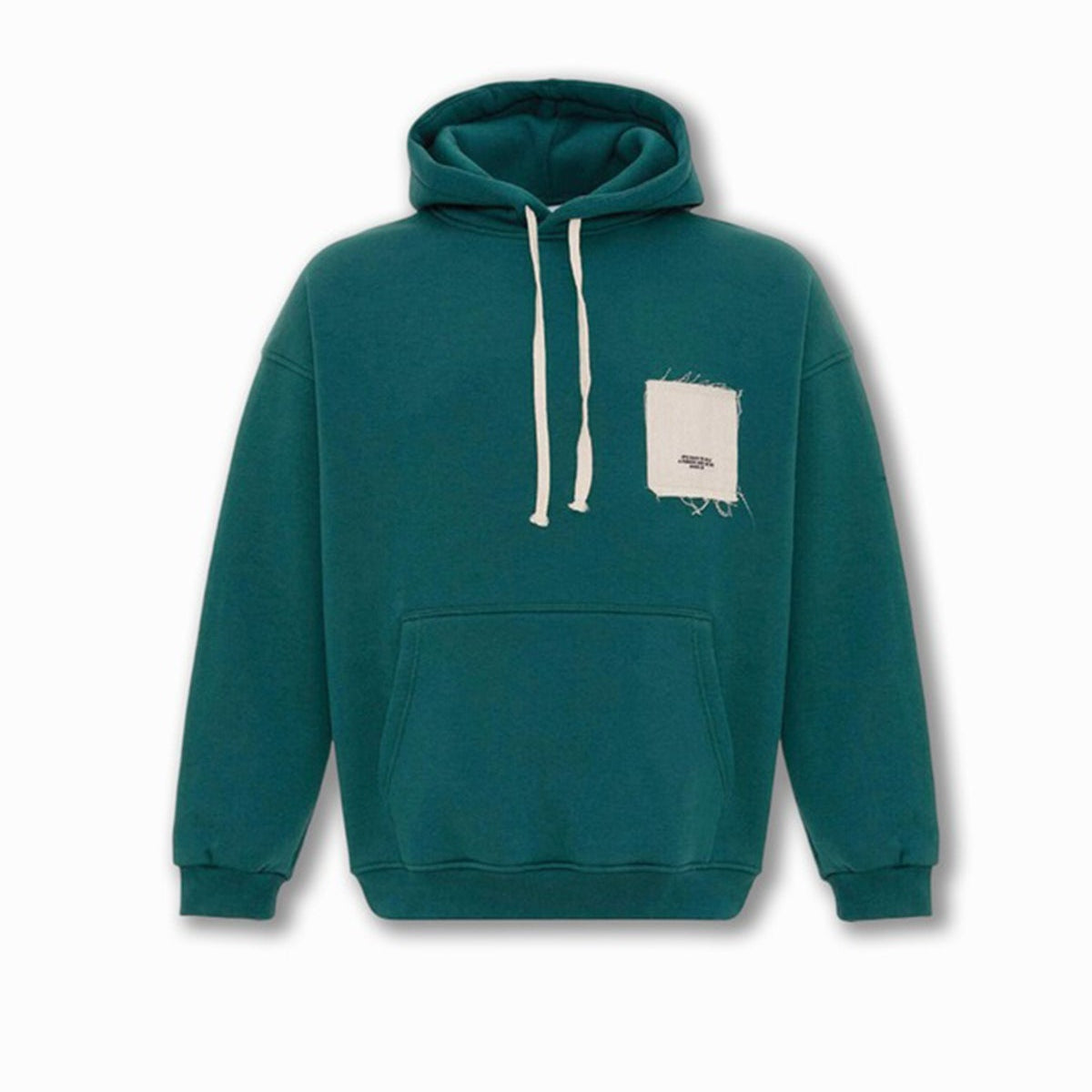 Etiket Detaylı Oversize Kapüşonlu Sweatshirt