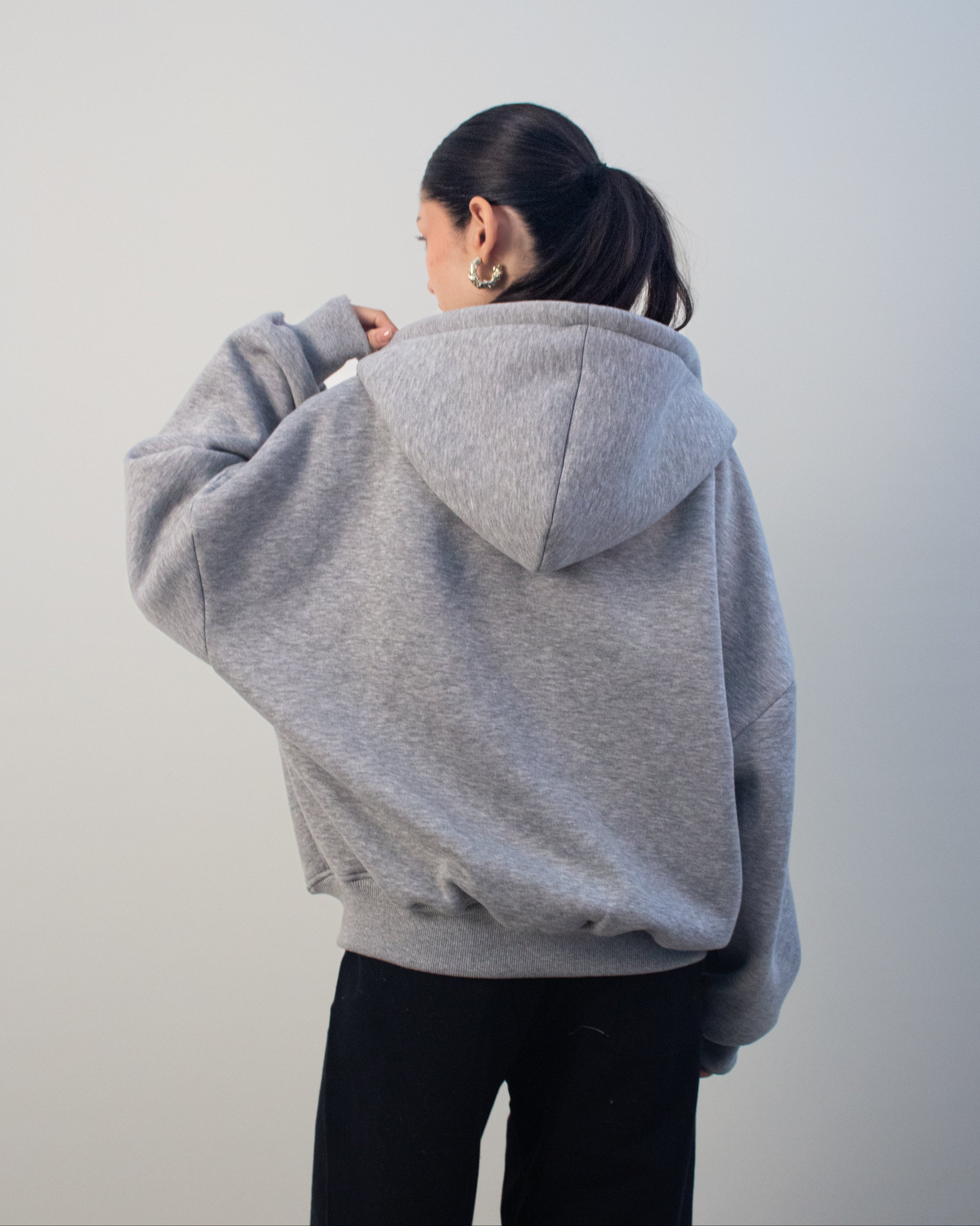 Bombay Zip Hoodie Grey