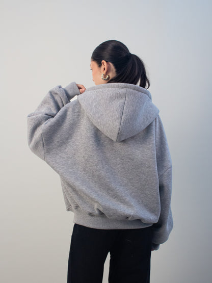 Bombay Zip Hoodie Grey