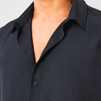 Oversize Kısa Kol Modal Kumaş Gömlek